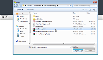 CKEditor Fast File Uploader screenshot